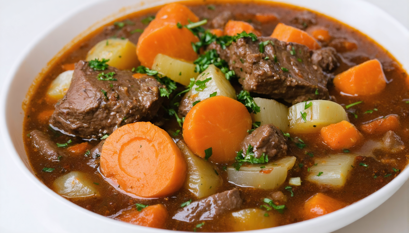 découvrez notre recette simple et savoureuse de boeuf aux carottes, un plat traditionnel qui réchauffe les cœurs et ravit les papilles.