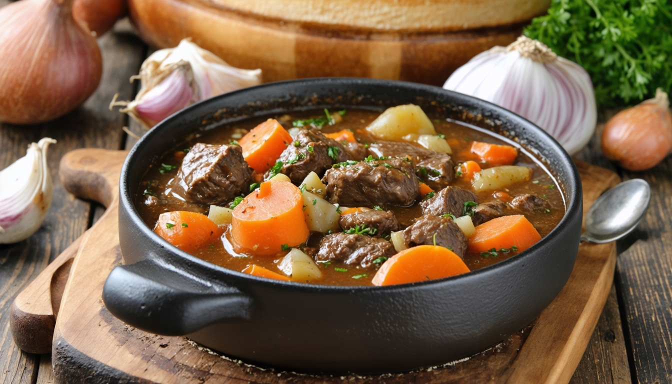 découvrez notre recette facile et savoureuse de boeuf aux carottes, un plat traditionnel réconfortant à préparer en toute simplicité.