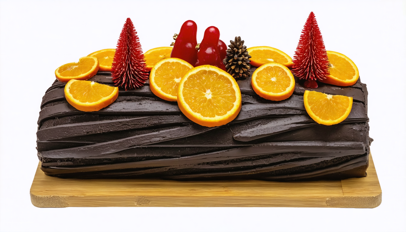 découvrez notre recette festive de bûche de noël exotique au confit de mangues, alliant douceur et saveurs tropicales pour un dessert original et délicieux.