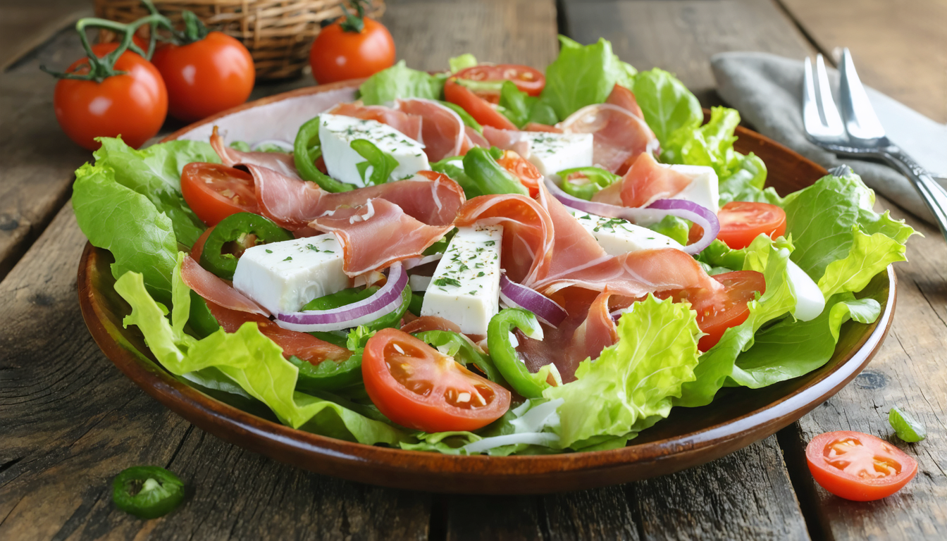savourez la salade basquaise au jambon cru, un délice authentique qui vous transporte au cœur du pays basque grâce à ses saveurs traditionnelles et équilibrées.