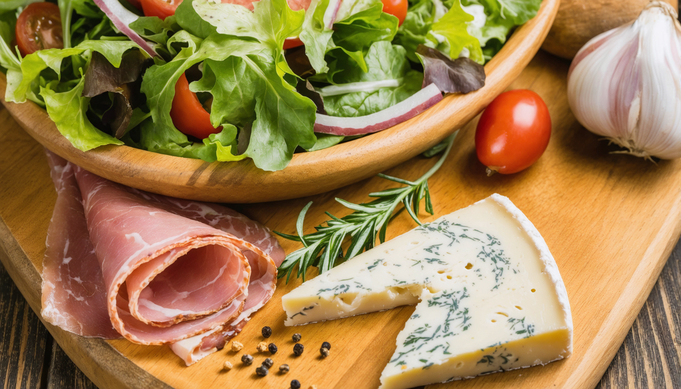 savourez la salade basquaise au jambon cru, une recette authentique qui vous transporte au cœur du pays basque avec ses saveurs traditionnelles et gourmandes.