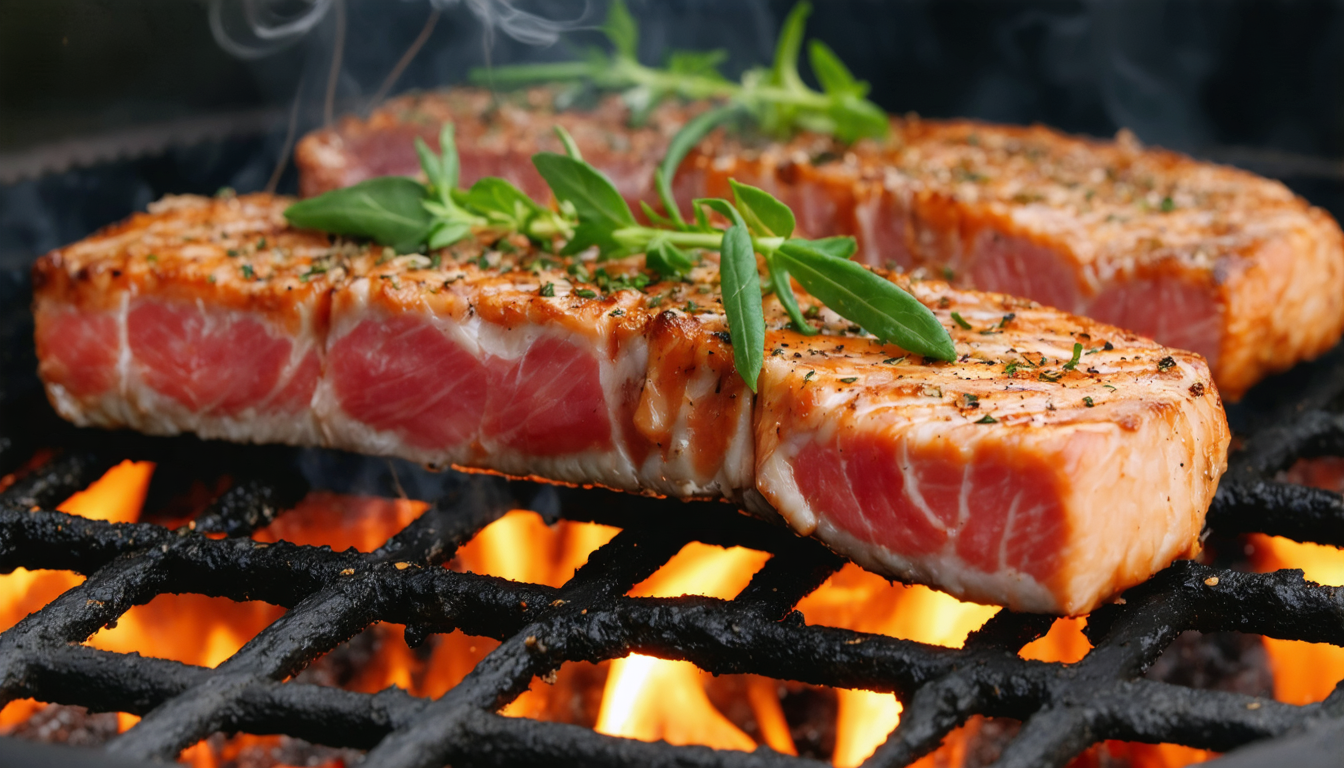 découvrez notre recette simple et gourmande de thon grillé au barbecue, parfaite pour un délice estival savoureux et facile à préparer.