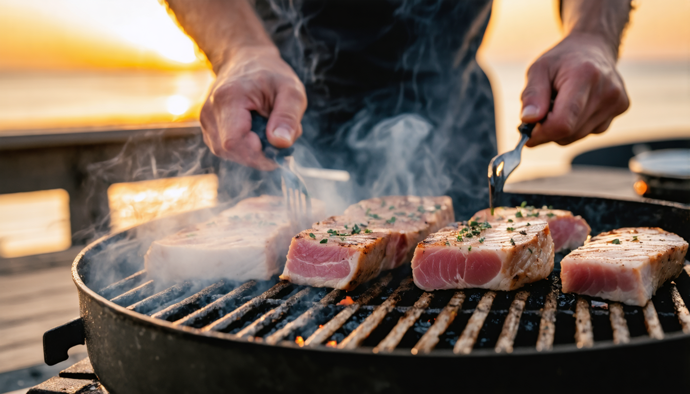 découvrez notre recette simple et gourmande de thon grillé au barbecue, parfaite pour un délice estival savoureux et facile à préparer.