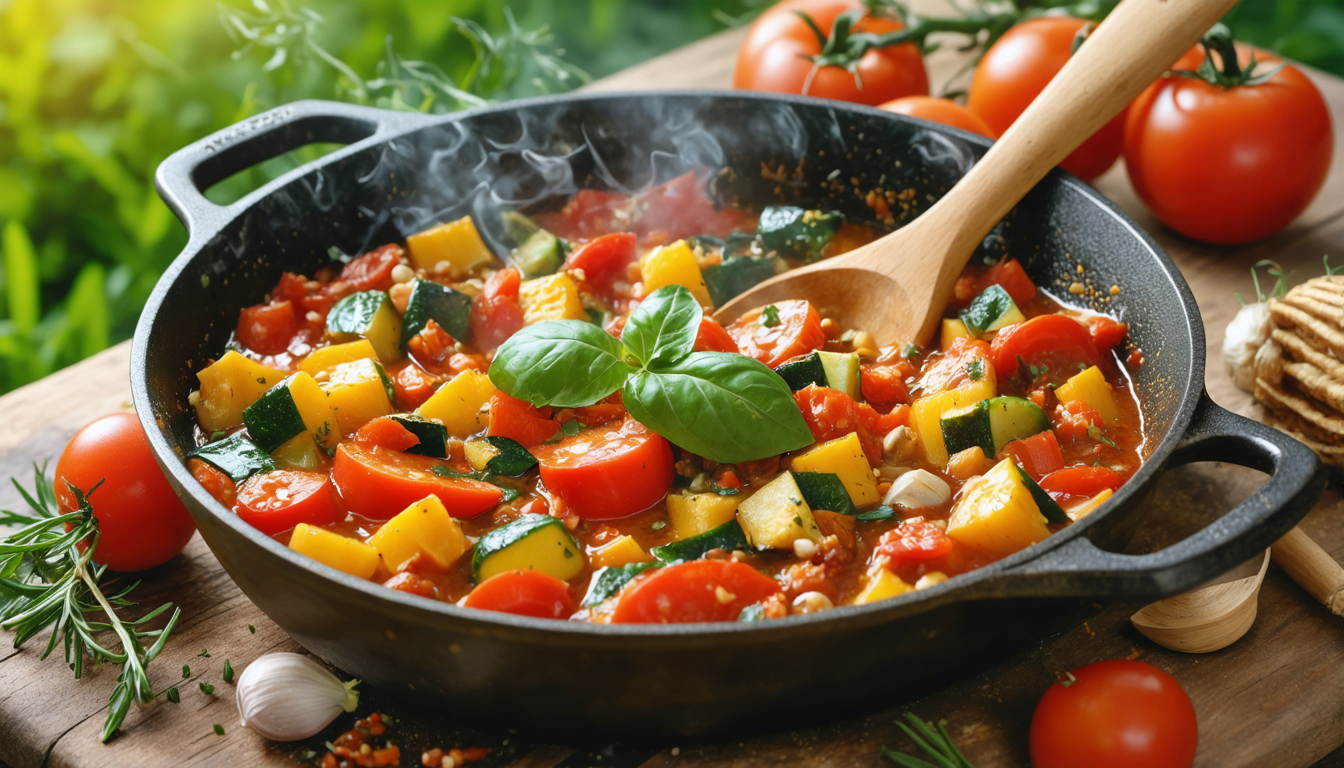 découvrez une recette simple et gourmande de légumes du soleil poêlés, parfaite pour un délice estival plein de saveurs fraîches et colorées.