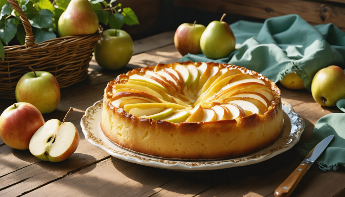 découvrez notre gâteau moelleux aux pommes et poires, une combinaison fruitée délicieuse qui fond en bouche. parfait pour un dessert gourmand et léger.