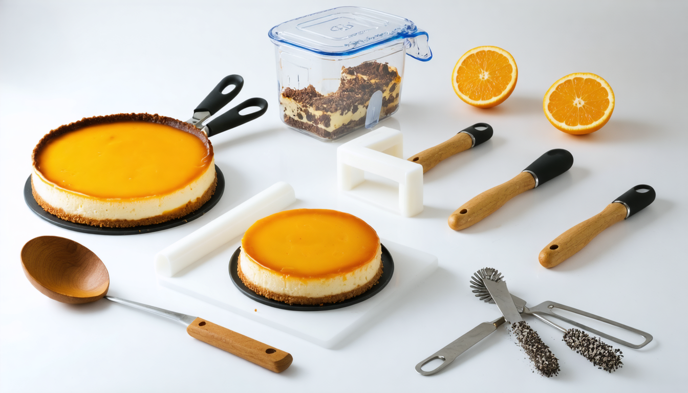 découvrez un cheesecake à l'orange léger et parfumé, posé sur un fond chocolaté irrésistible, pour une gourmandise équilibrée et raffinée.