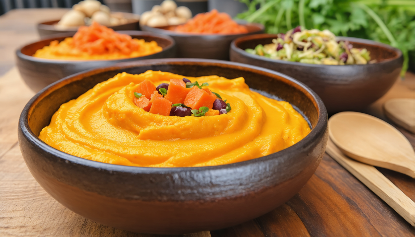 découvrez notre recette simple et gourmande de purée de carottes au thermomix, parfaite pour un accompagnement savoureux et facile à préparer.