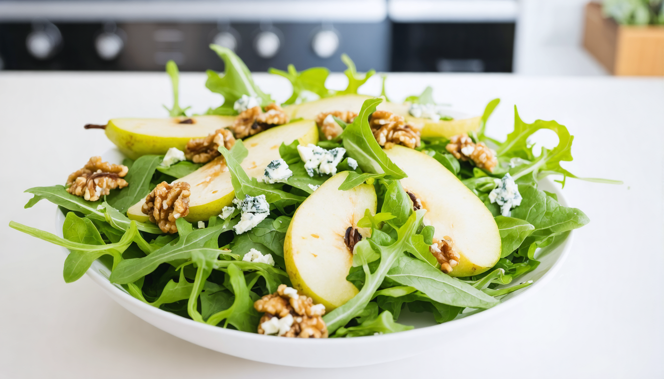 découvrez notre recette savoureuse de salade au poulet et bleu de bresse, une gourmandise parfaite pour un repas frais et délicieux.