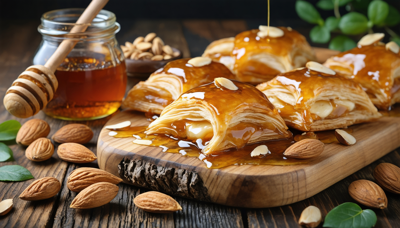 découvrez nos briouats légers au miel et aux amandes, une gourmandise saine et savoureuse parfaite pour une pause sucrée délicieuse et équilibrée.