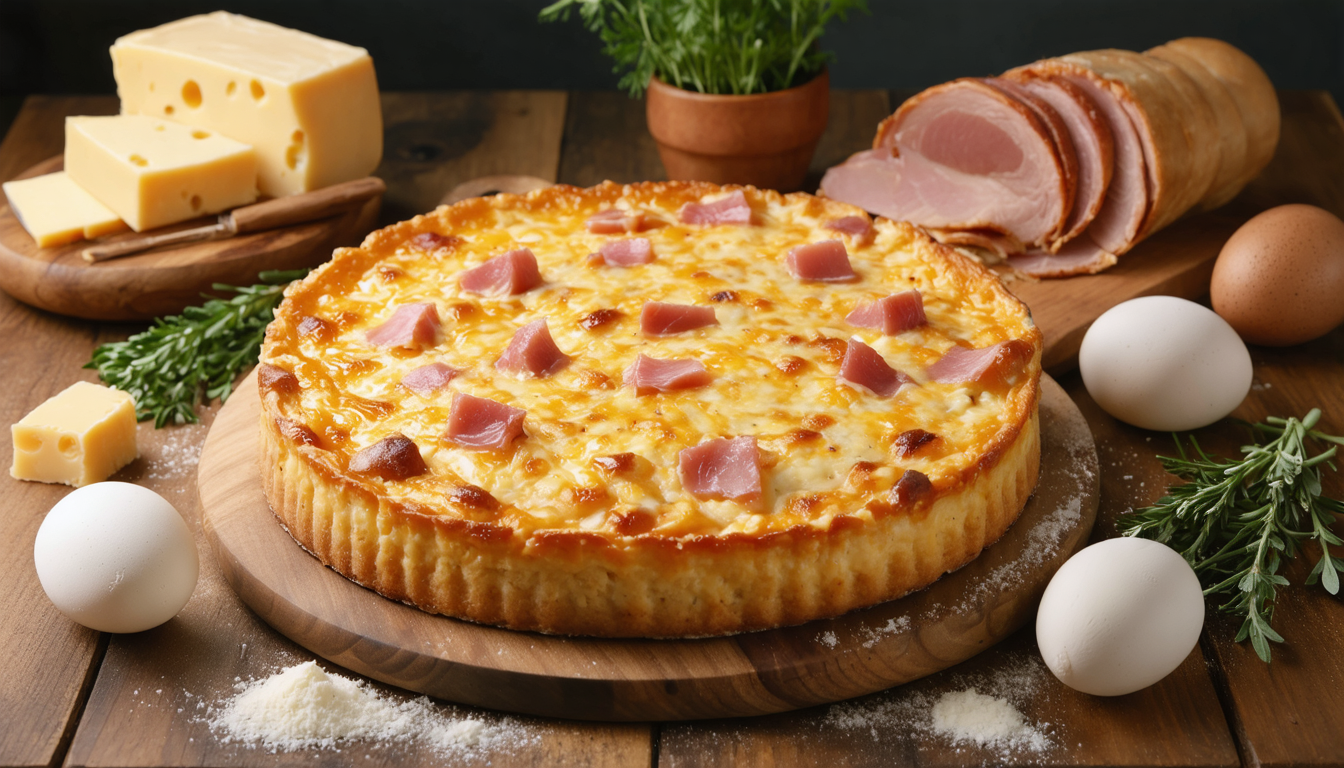 découvrez une recette simple et savoureuse pour préparer un délicieux cake au jambon et fromage, parfait pour un repas fait maison convivial.