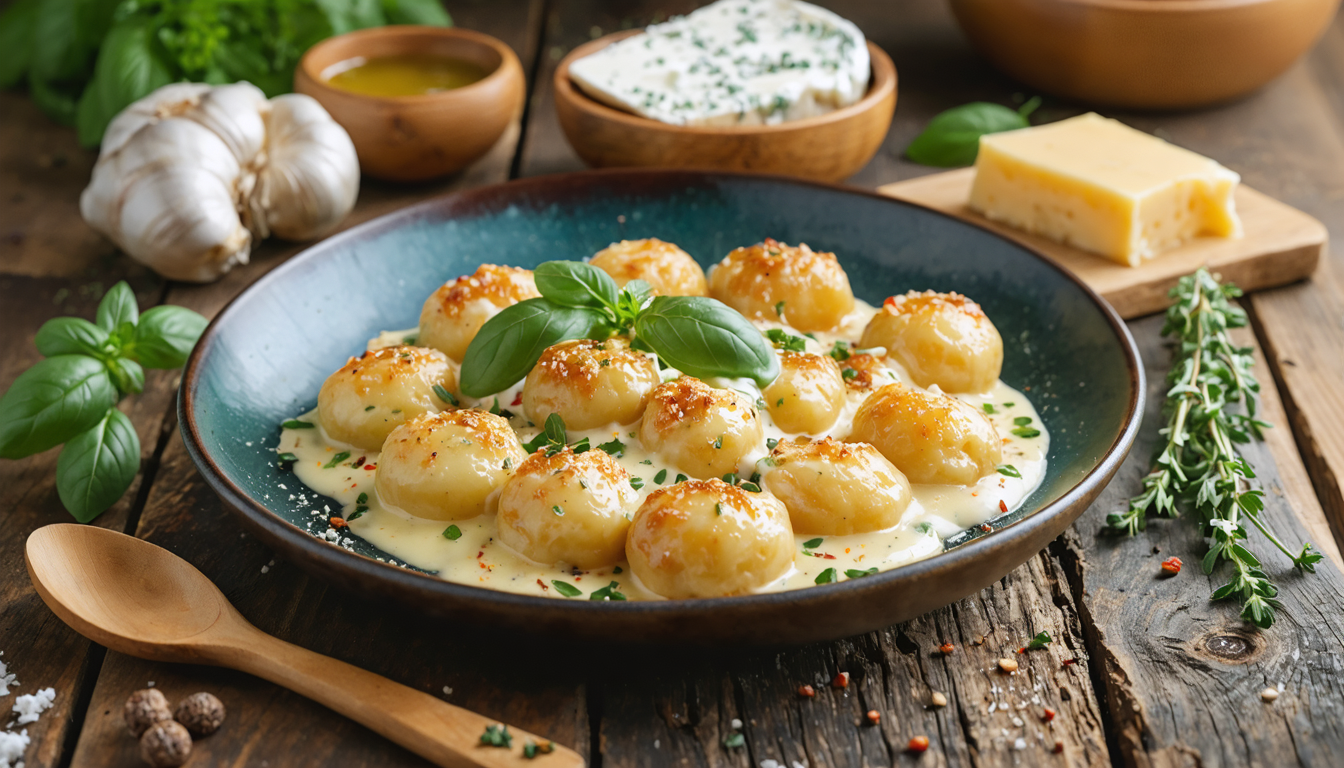 découvrez notre recette facile et savoureuse de gnocchis maison au fromage de chèvre frais, idéale pour un repas gourmand et plein de saveurs.