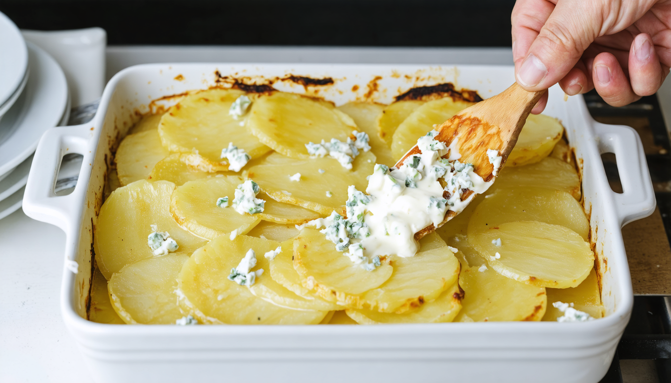 découvrez notre recette gourmande de gratin de pommes de terre au fromage bleu, un plat savoureux et facile à préparer pour régaler toute la famille.