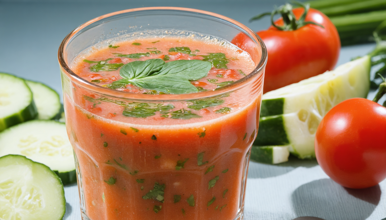 découvrez notre recette de gaspacho tomate-concombre, un mélange rafraîchissant et savoureux parfait pour les journées chaudes. une explosion de fraîcheur à chaque cuillerée !