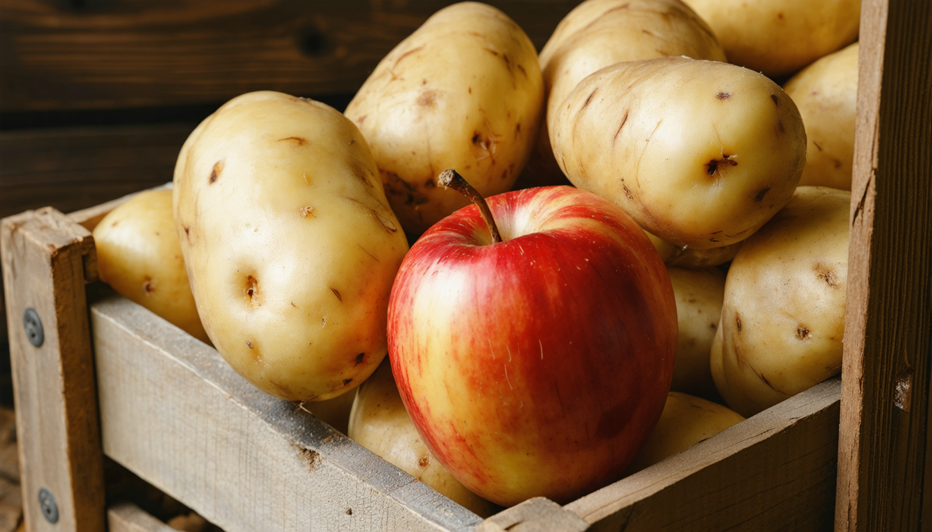 découvrez le secret méconnu pour empêcher la germination de vos pommes de terre en plaçant un fruit spécifique à leurs côtés. astuce simple et efficace pour conserver vos tubercules plus longtemps.