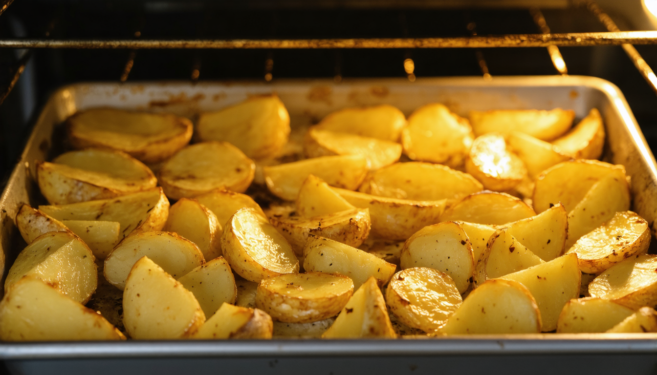 découvrez le secret pour des pommes de terre dorées, croustillantes à l'extérieur et fondantes à l'intérieur, parfaites à chaque cuisson.