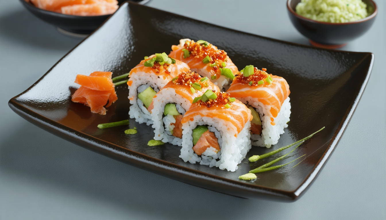 découvrez nos makis maison allégés, savoureux délices à base de rillettes de crabe et saumon, préparés sans riz pour une recette légère et gourmande.