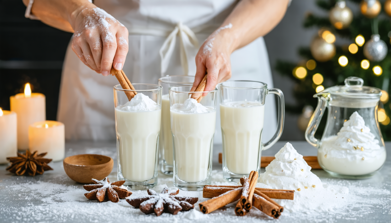 découvrez notre recette facile et gourmande pour préparer un lait de poule maison irrésistible, parfait pour célébrer un noël chaleureux et savoureux.