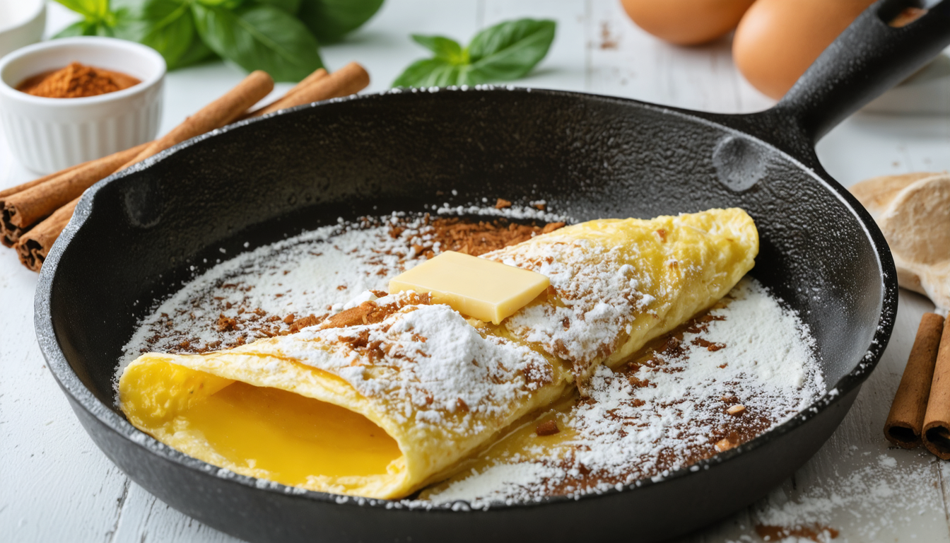 découvrez notre recette simple et rapide d'omelette sucrée, parfaite pour un petit-déjeuner ou un dessert gourmand. facile à préparer, elle ravira les amateurs de saveurs douces et délicieuses.