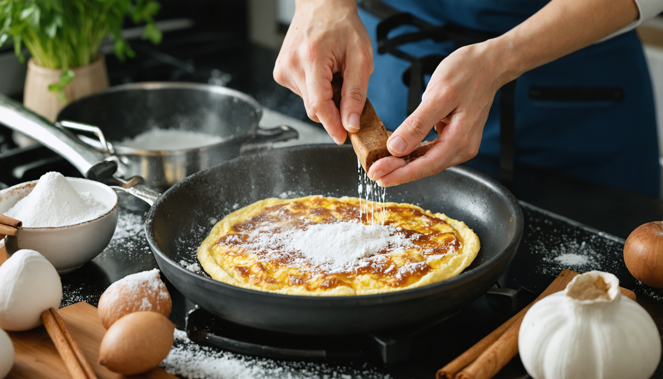 découvrez notre recette simple et gourmande d'omelette sucrée, parfaite pour un petit-déjeuner ou un dessert rapide et savoureux.