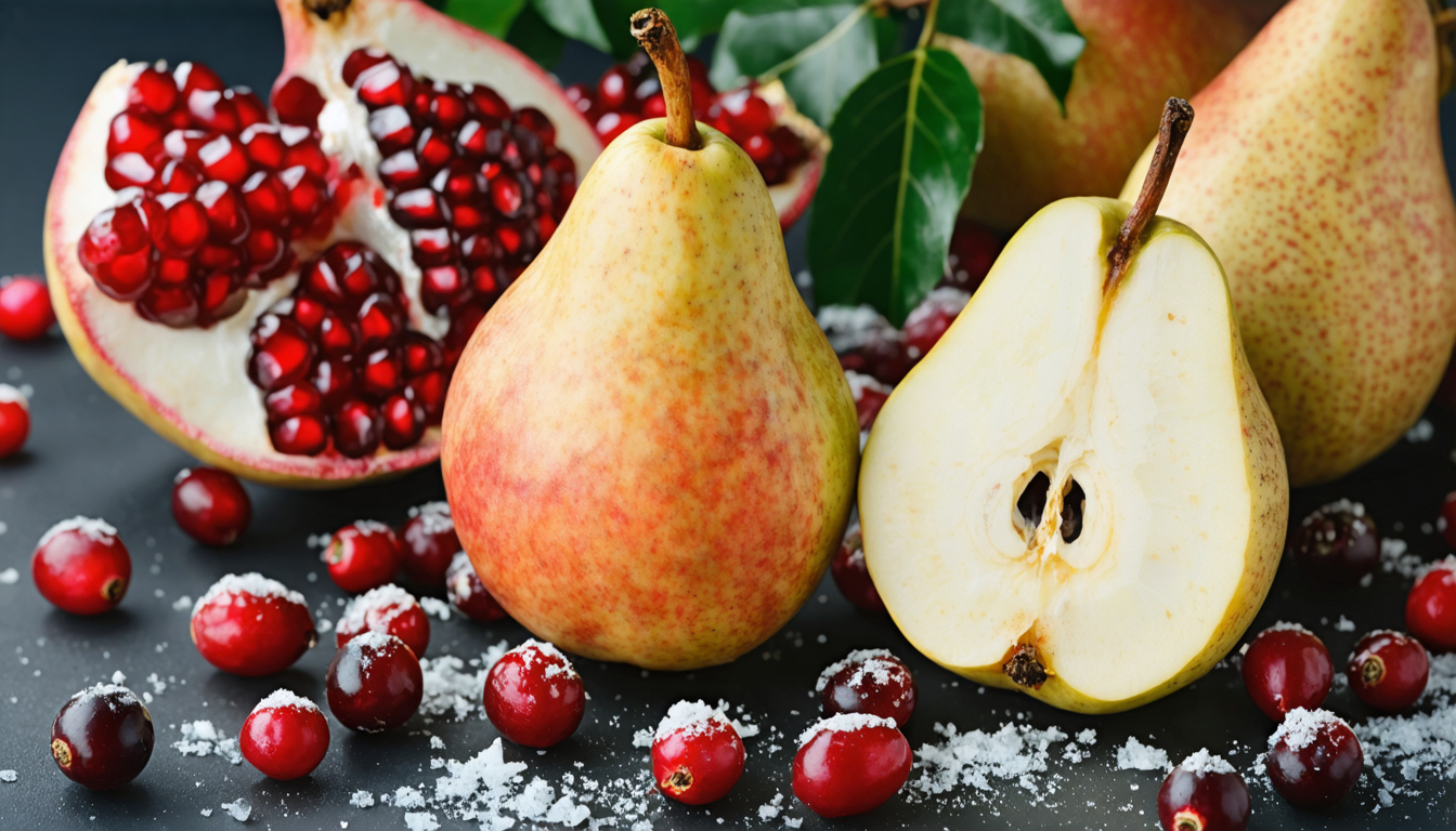 découvrez notre pavlova de noël vegan, une délicieuse symphonie fruitée alliant cranberries, grenade et poires pour une fête gourmande et saine.