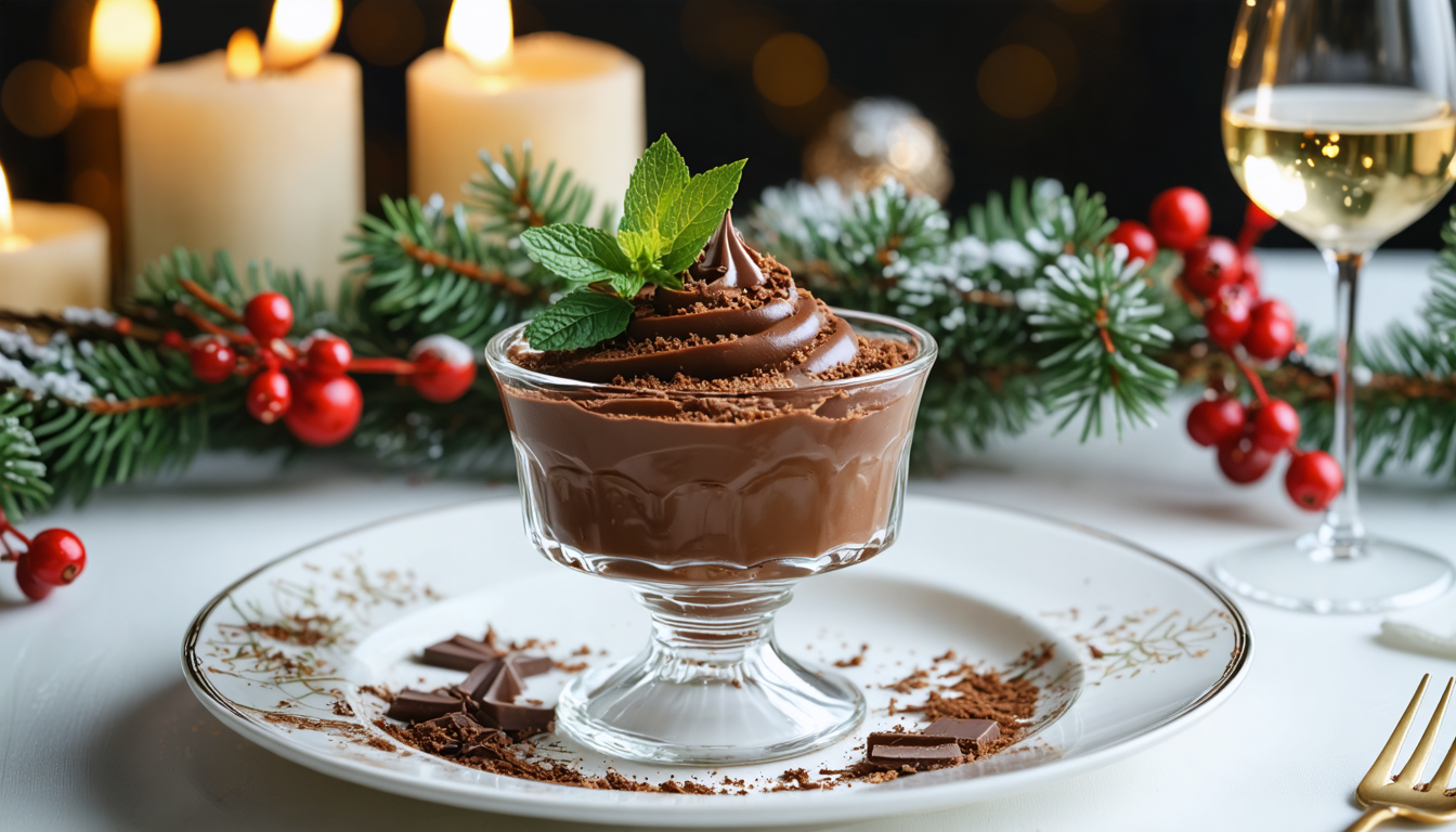 découvrez la mousse au chocolat de fête de philippe etchebest, un dessert de noël raffiné et gourmand qui sublimera vos repas festifs.