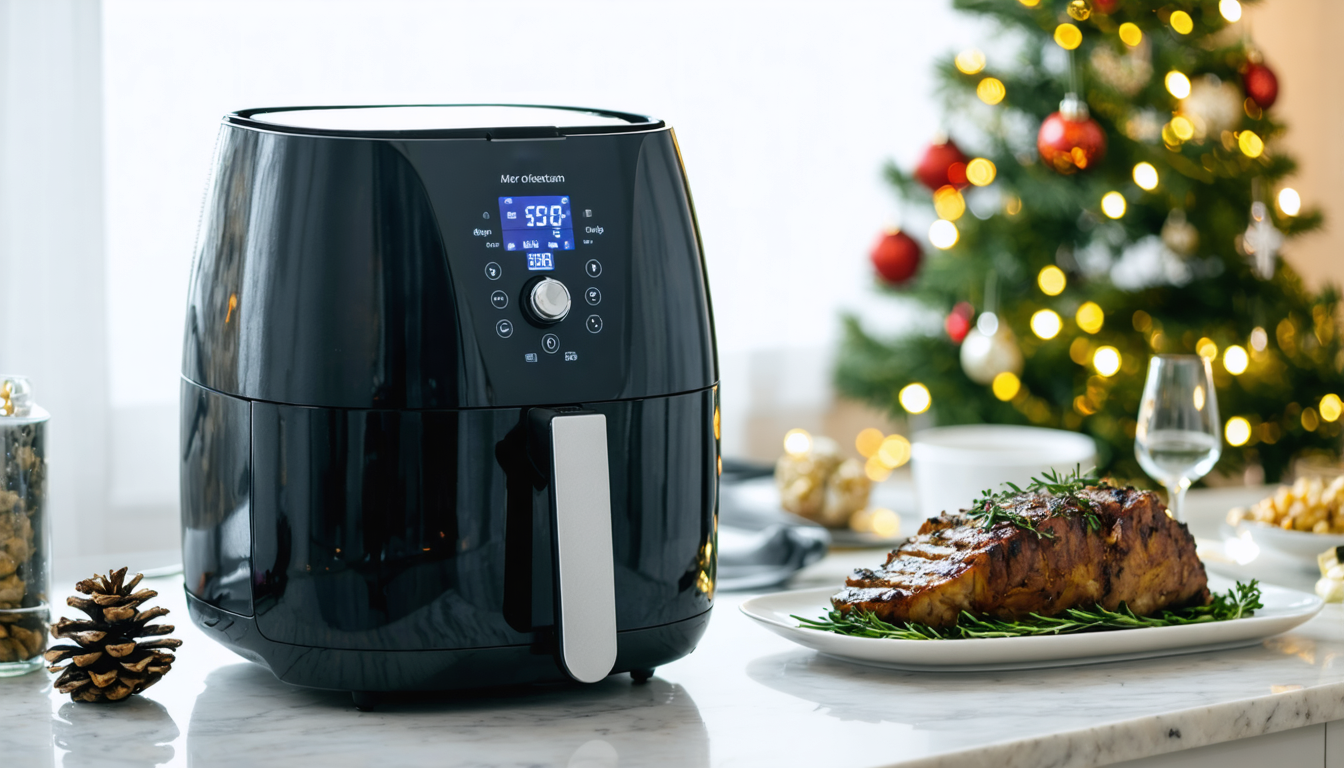 découvrez notre recette festive et gourmande de rôti de noël végétarien à l'airfryer, idéale pour un repas de fête savoureux et sain.
