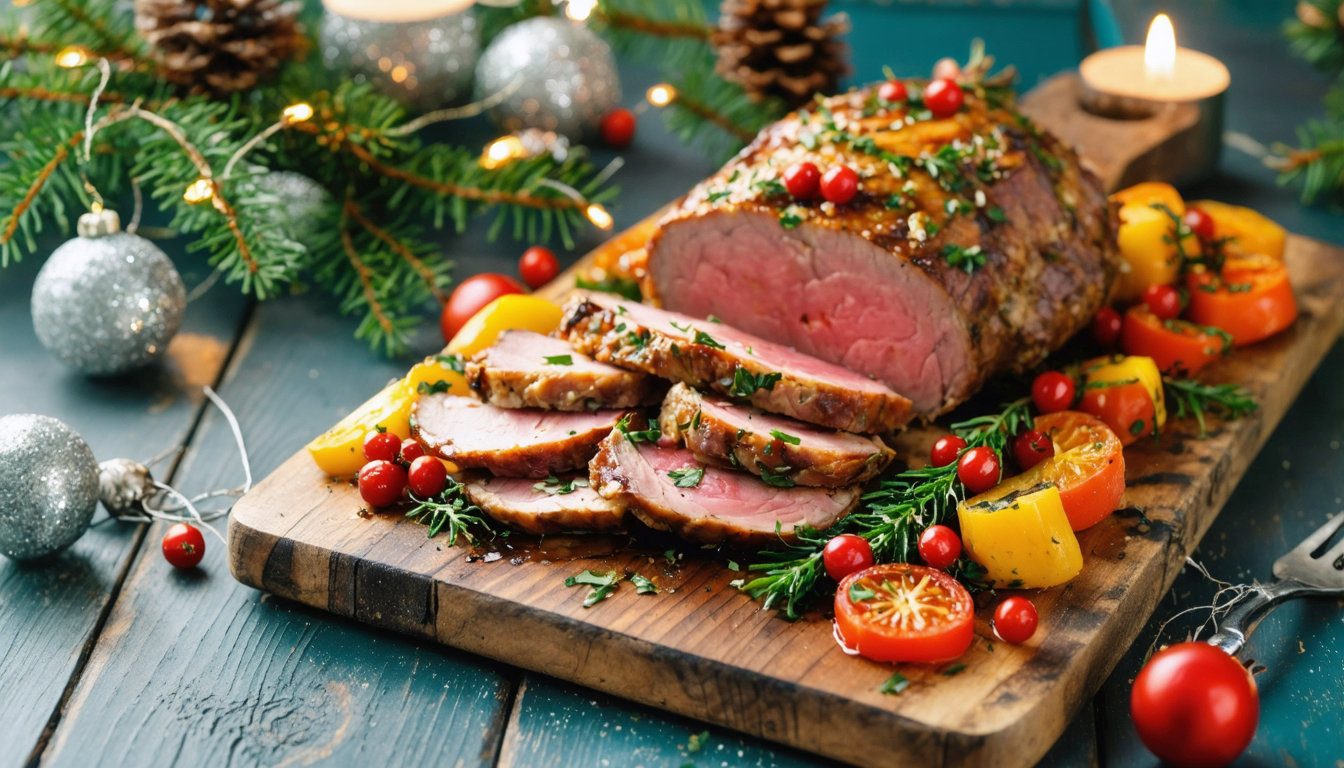 découvrez notre recette festive de rôti de noël végétarien à l'airfryer, une préparation gourmande et rapide pour régaler vos invités durant les fêtes.