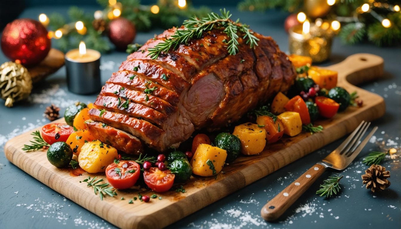 découvrez notre recette festive de rôti de noël végétarien préparé à l'airfryer, alliant gourmandise et saveurs savoureuses pour un repas de fête léger et réussi.
