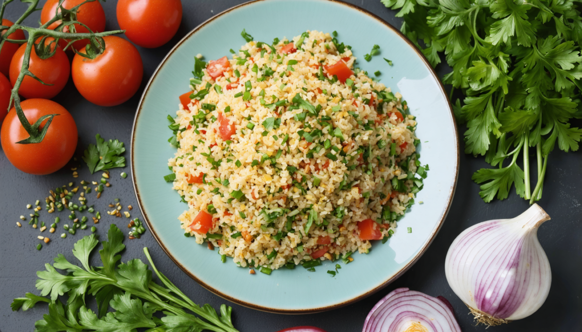 découvrez notre salade de boulgour, une recette fraîche et légère parfaite pour l'été, pleine de saveurs estivales et d'ingrédients sains.