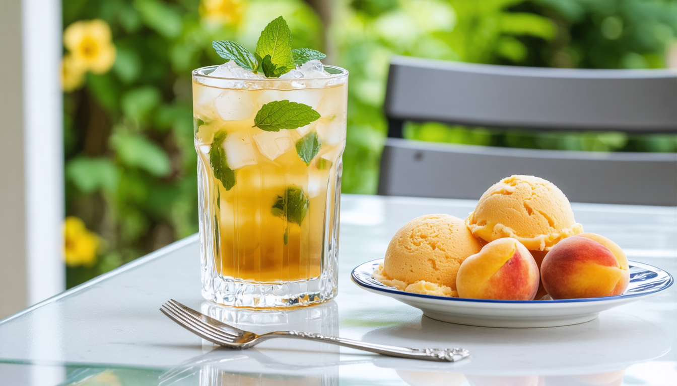 découvrez notre recette estivale de sorbet à la pêche ultra léger, sans sorbetière. simple, rapide et désaltérante, parfaite pour profiter de l'été en toute fraîcheur.