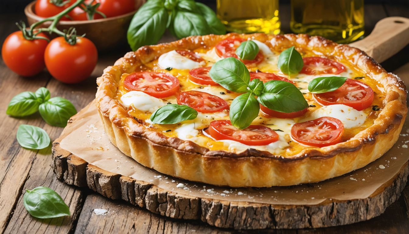 découvrez notre recette simple et gourmande de tarte tomate-mozzarella, idéale pour un repas savoureux et rapide à préparer.