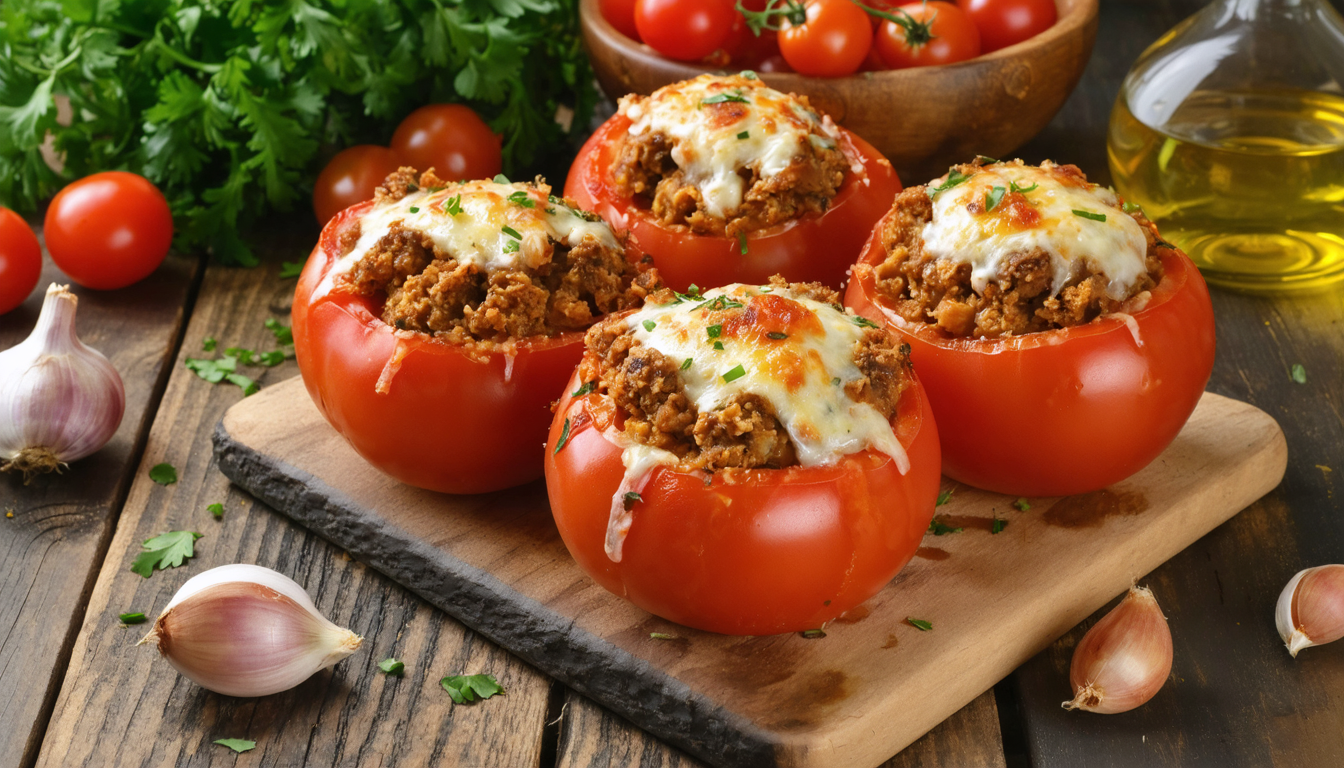 découvrez notre recette rapide et gourmande de tomates farcies à l'air fryer, alliant simplicité et saveurs pour un repas délicieux en un rien de temps.