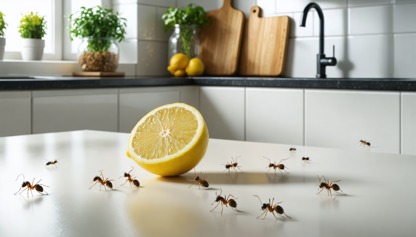 découvrez comment le citron peut naturellement éloigner les fourmis de votre cuisine et garder votre espace propre et sans nuisibles grâce à cette solution écologique et efficace.