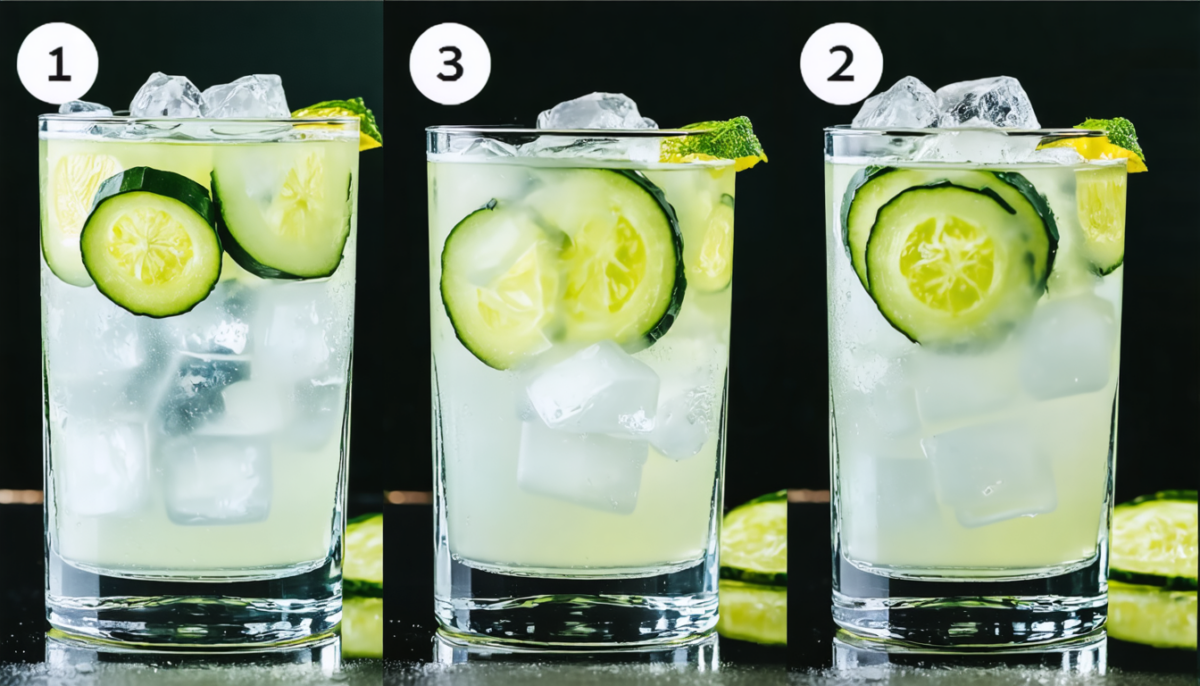 savourez l'été avec notre recette fraîche de gin tonic au concombre, un cocktail léger et rafraîchissant parfait pour vos journées ensoleillées.