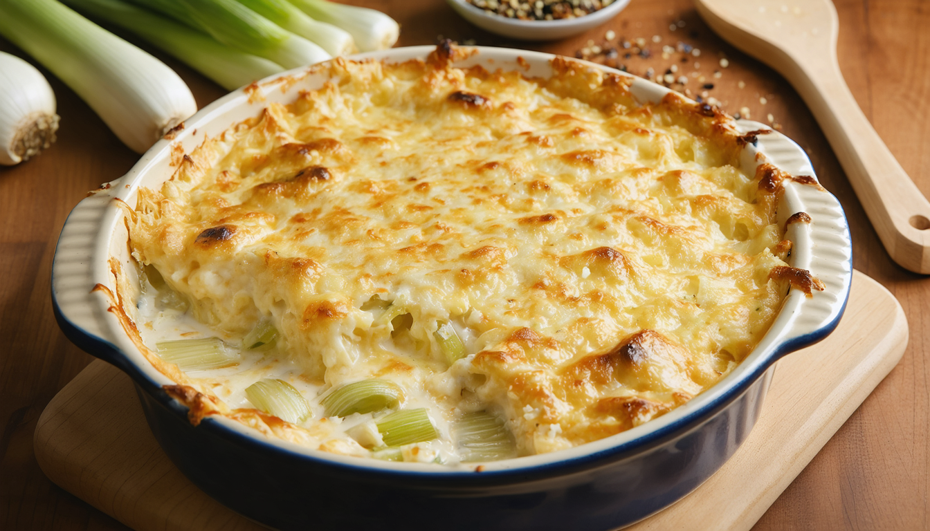 découvrez notre recette facile et savoureuse de gratin de poireaux à la raclette, un délice fondant parfait pour réchauffer vos repas en toute convivialité.