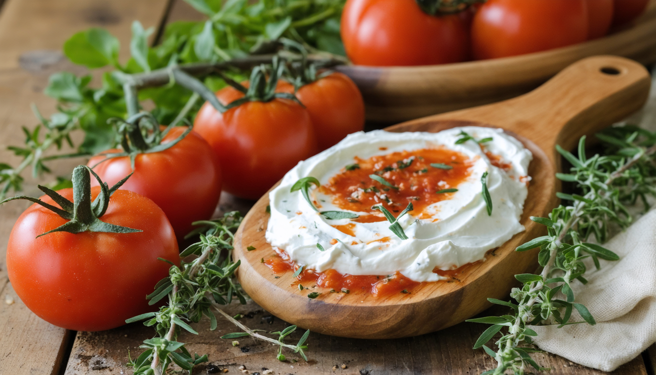 découvrez notre recette simple et savoureuse de délice roulé salé à la tomate, mascarpone et thym, parfaite pour un apéritif gourmand ou un repas léger.