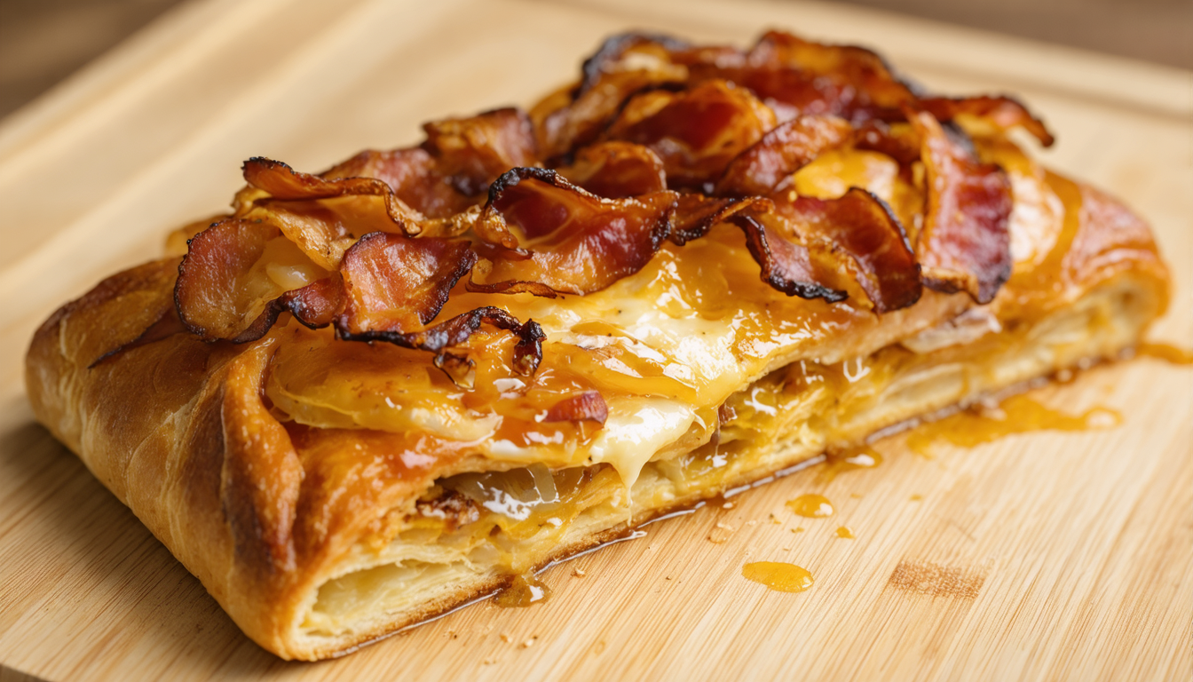 découvrez notre recette savoureuse de cake moelleux au fromage à raclette, agrémenté d'oignons caramélisés et de bacon croustillant, pour un délice salé parfait en toutes occasions.