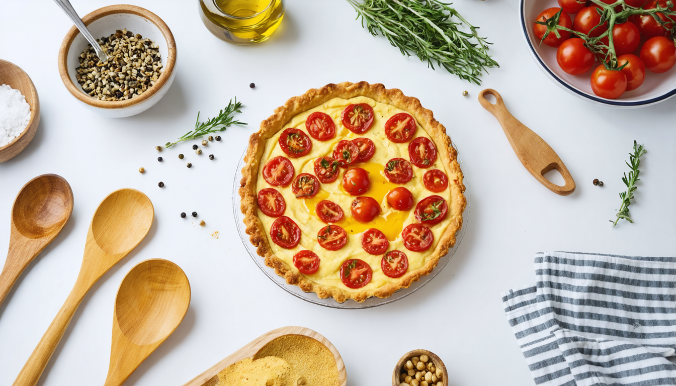 découvrez notre recette simple et gourmande de tarte aux tomates cerises et moutarde, parfaite pour un repas savoureux et rapide à préparer.