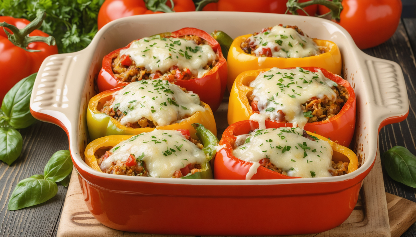 découvrez notre recette gourmande de poivrons farcis, facile à préparer et délicieusement savoureuse. un plat coloré et parfait pour un repas convivial à tester absolument !