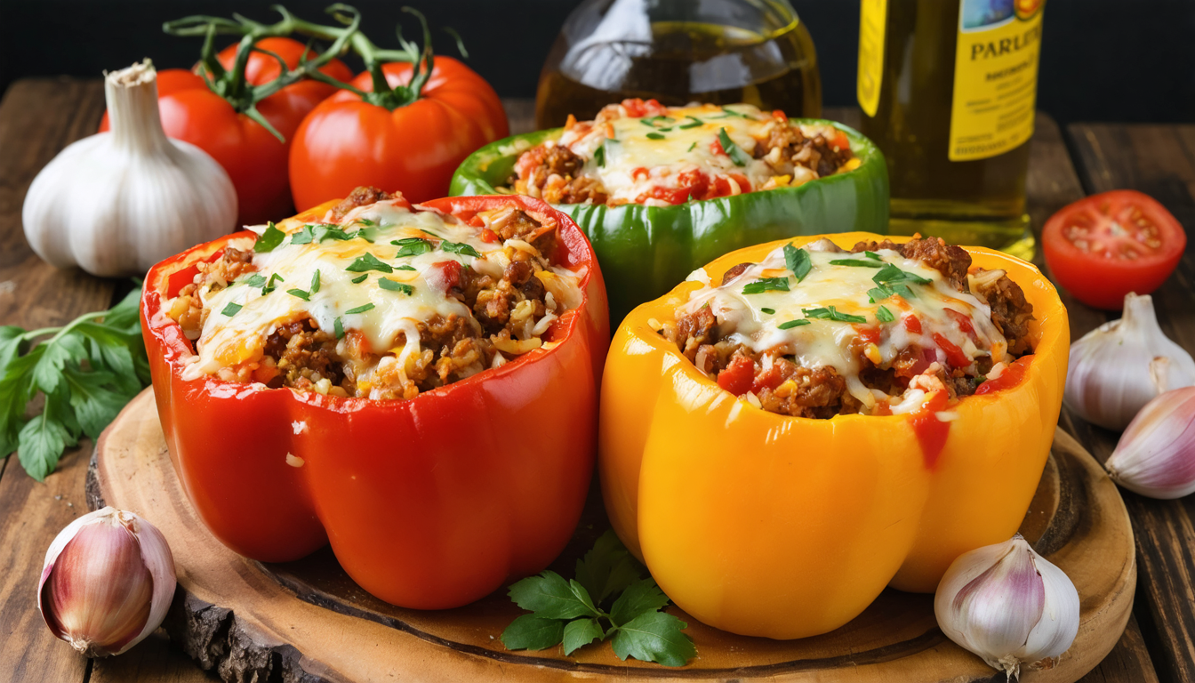 découvrez notre recette gourmande de poivrons farcis, un plat savoureux et facile à préparer qui ravira toute la famille. à tester absolument pour un repas délicieux et équilibré !