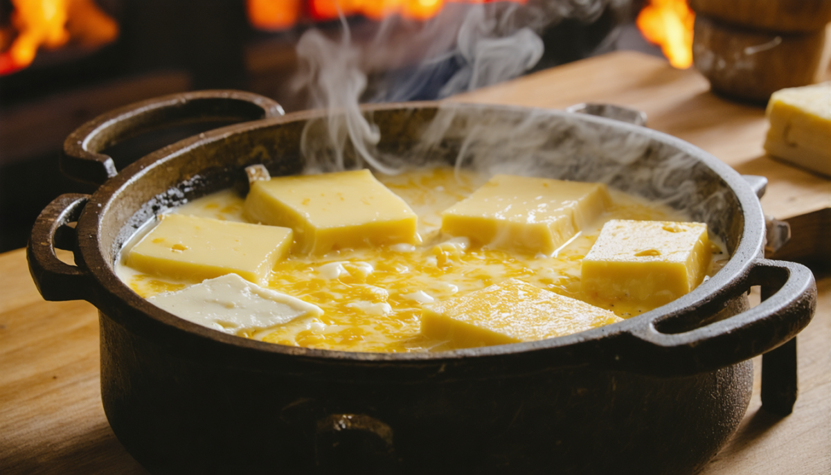 découvrez une fondue suisse aérienne aux saveurs délicates de gruyère et vacherin, un plat savoureux et léger qui ravira vos papilles.
