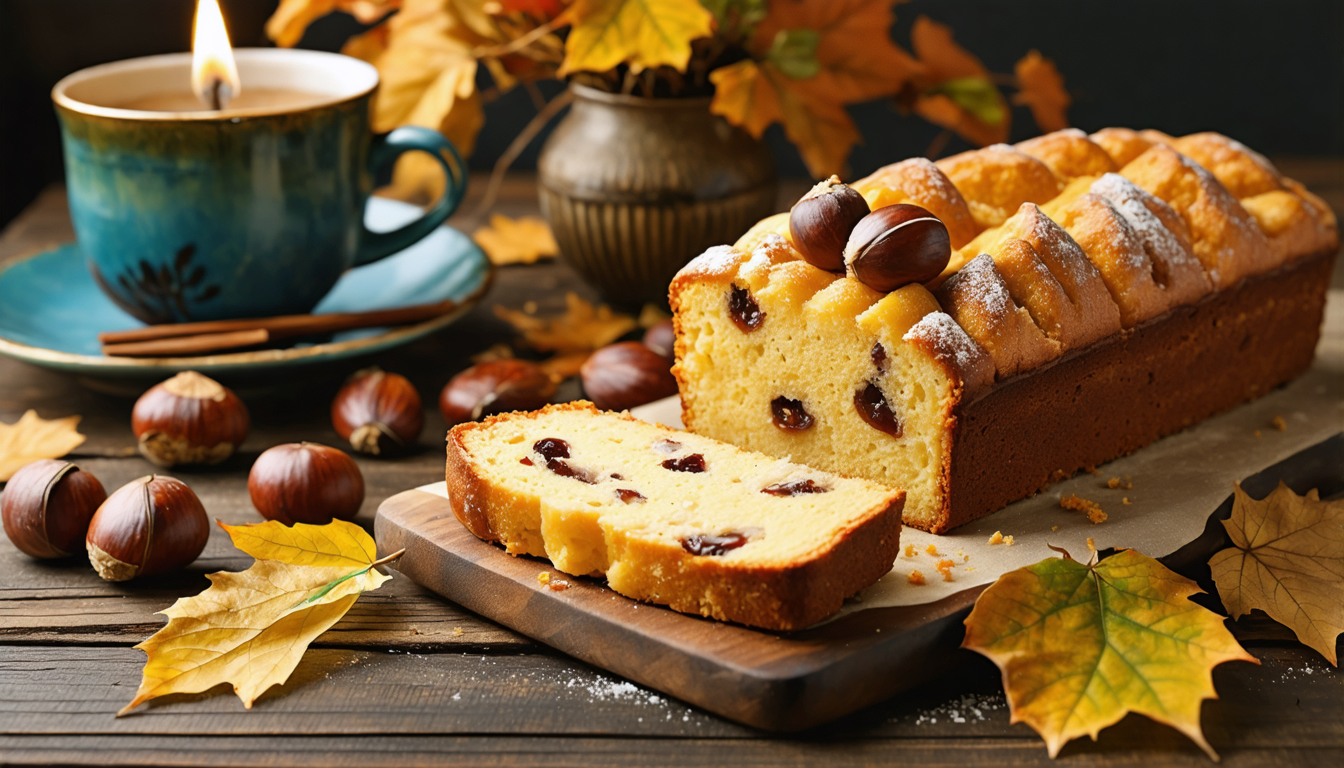 découvrez le gâteau moelleux à la farine de châtaigne, une délicieuse gourmandise aux saveurs chaleureuses de l'automne, parfaite pour une pause douce et réconfortante.