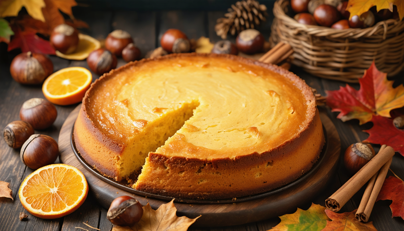 découvrez le gâteau moelleux à la farine de châtaigne, une douceur gourmande aux saveurs chaleureuses de l'automne, parfaite pour un moment de plaisir réconfortant.