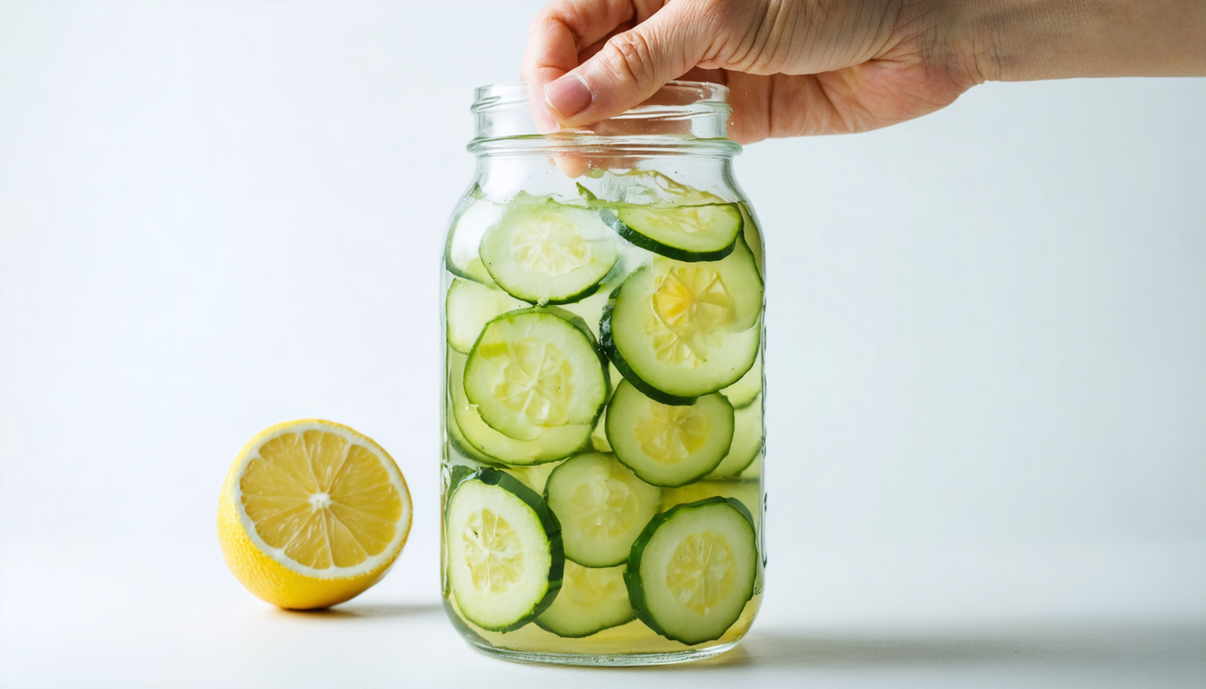découvrez la boisson détox concombre-citron, une hydratation naturelle et rafraîchissante, parfaite pour rester frais et en forme tout l'été.