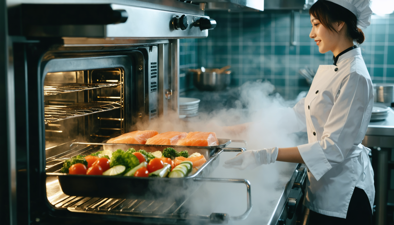 découvrez la cuisson vapeur au four, la technique secrète des chefs professionnels pour des plats savoureux, sains et parfaitement cuits à chaque fois.