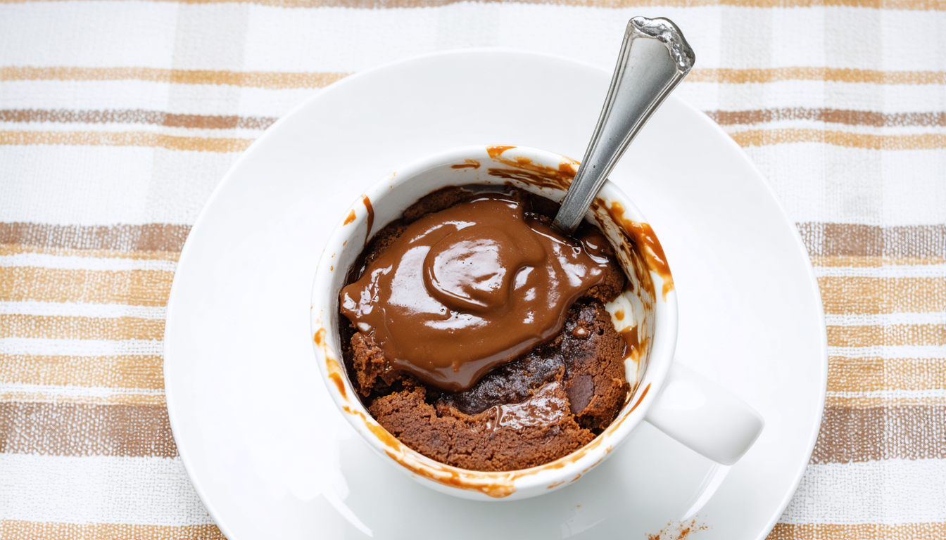 découvrez notre recette rapide de mug cake nutella sans œuf, un délice express à savourer en une minute. parfait pour une gourmandise improvisée et facile à préparer.