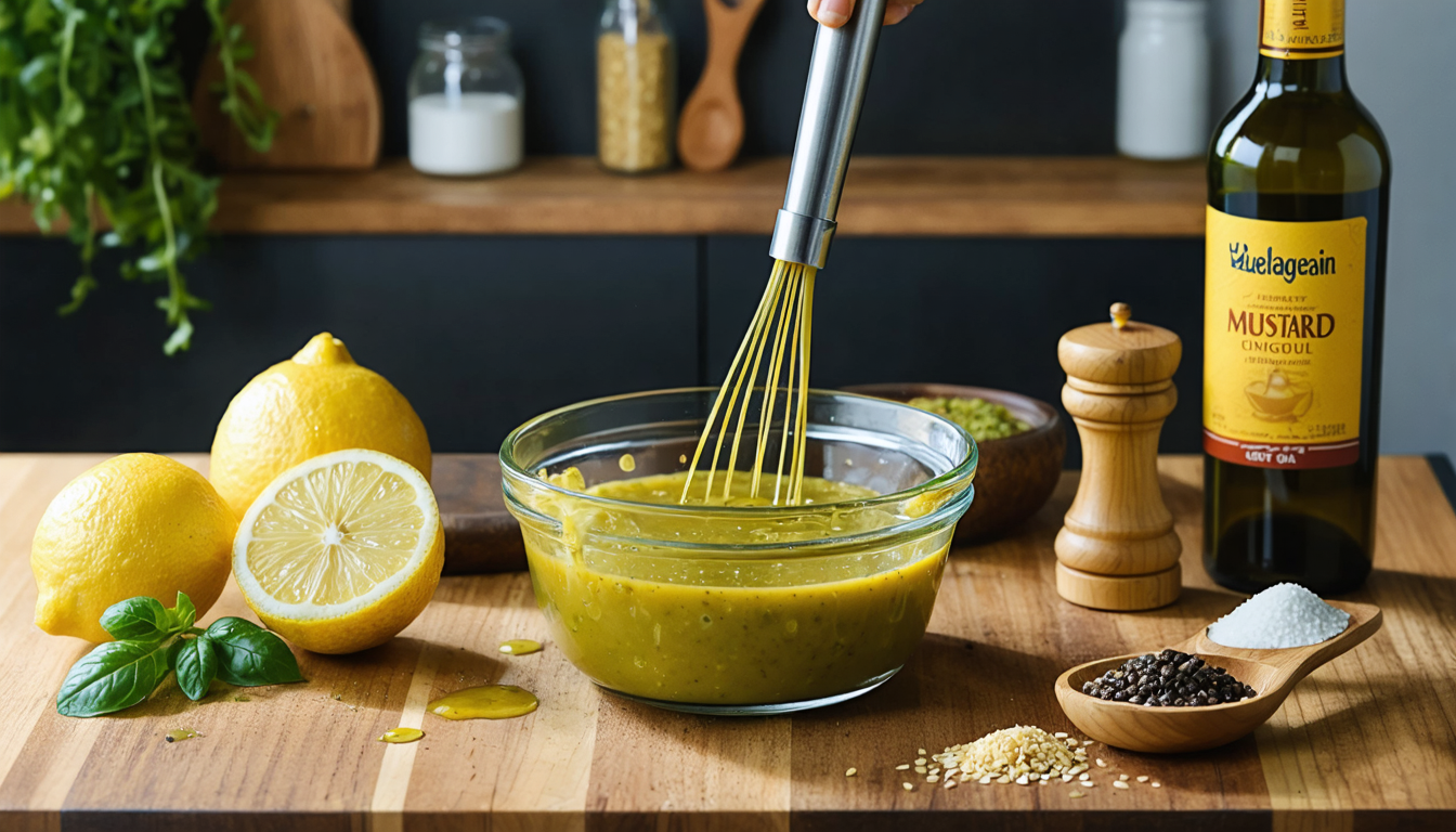 découvrez comment préparer une vinaigrette à la moutarde savoureuse rapidement et facilement pour sublimer toutes vos salades.