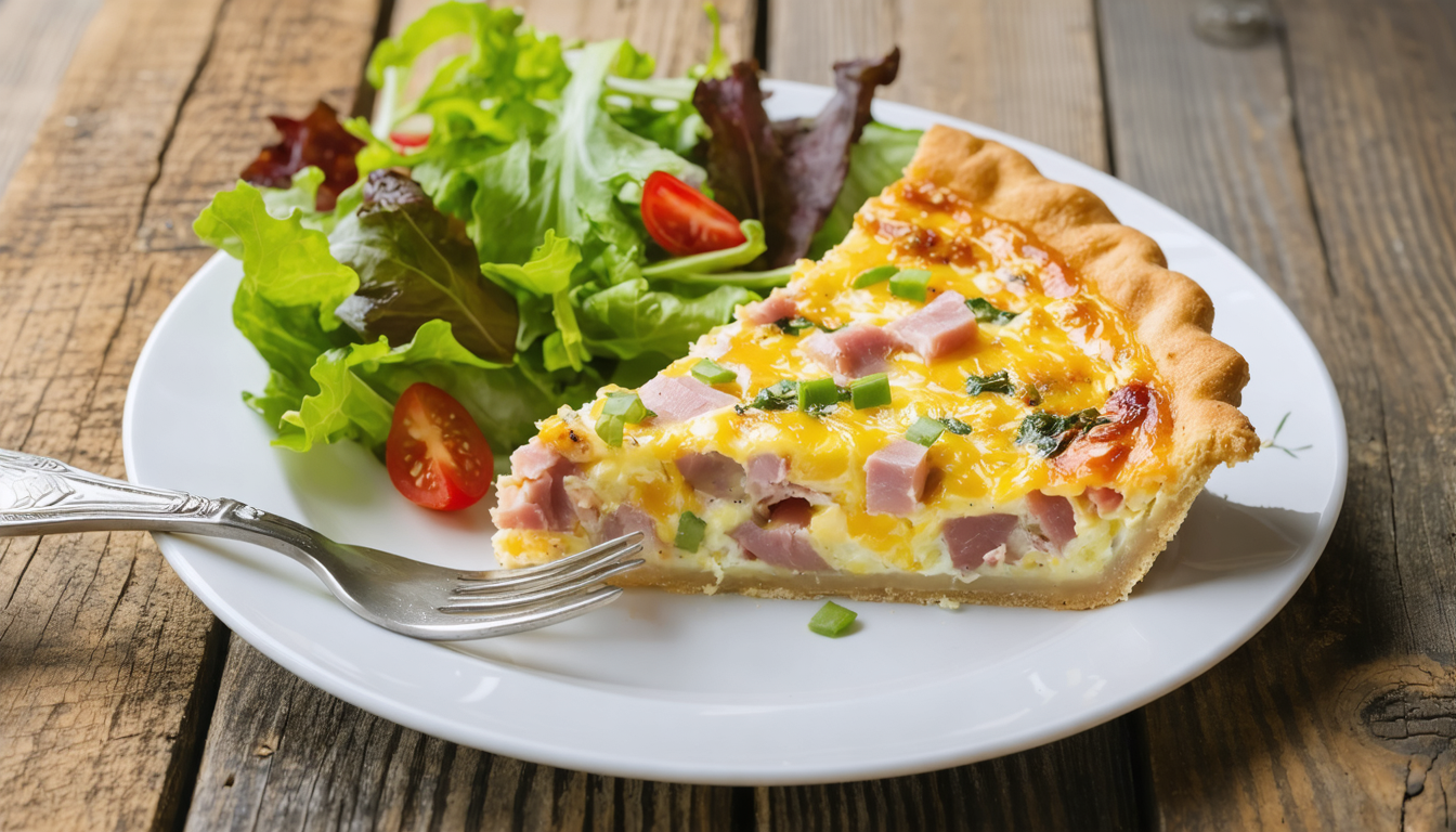 découvrez notre recette rapide et simple de quiche sans pâte au jambon, parfaite pour un repas délicieux et léger en toute simplicité.
