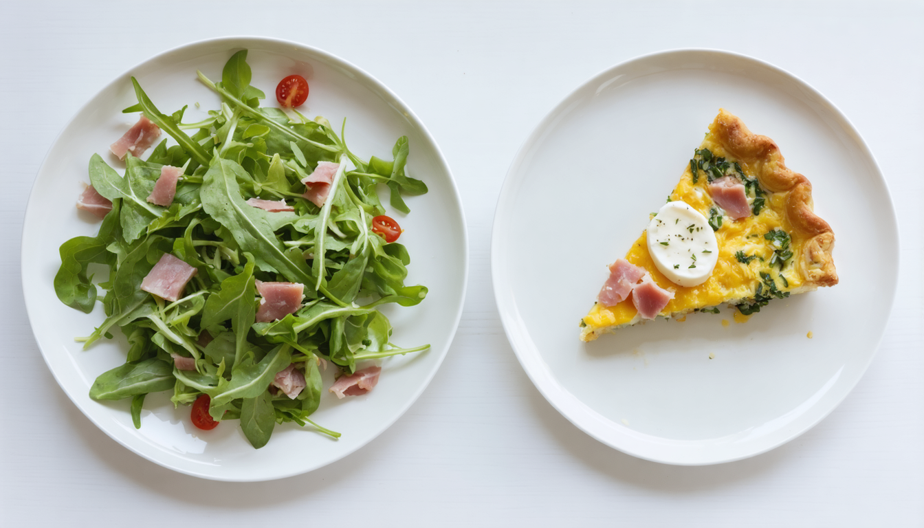 découvrez notre recette rapide et simple de quiche sans pâte au jambon, idéale pour un repas savoureux et facile à préparer.