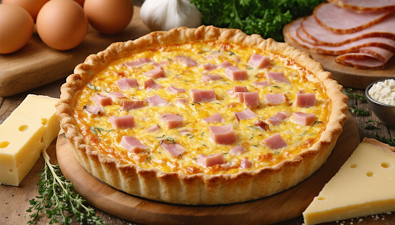 découvrez notre recette rapide et simple de quiche sans pâte au jambon, parfaite pour un repas savoureux et facile à préparer en toute occasion.
